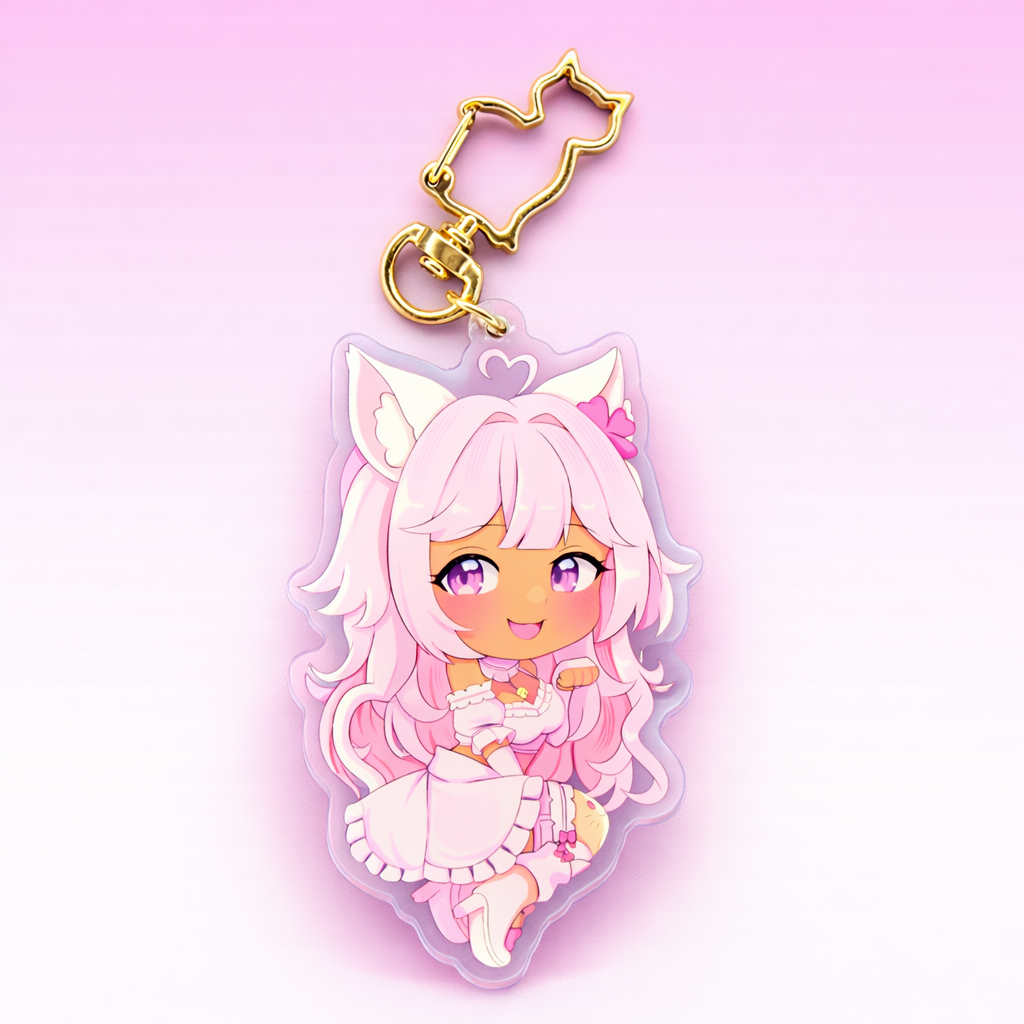 Pretti Kittie 3.5" Chibi Acrylic Keychain