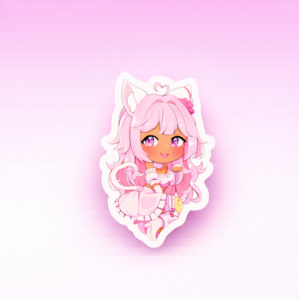 Pretti Kittie 2" Chibi Sticker